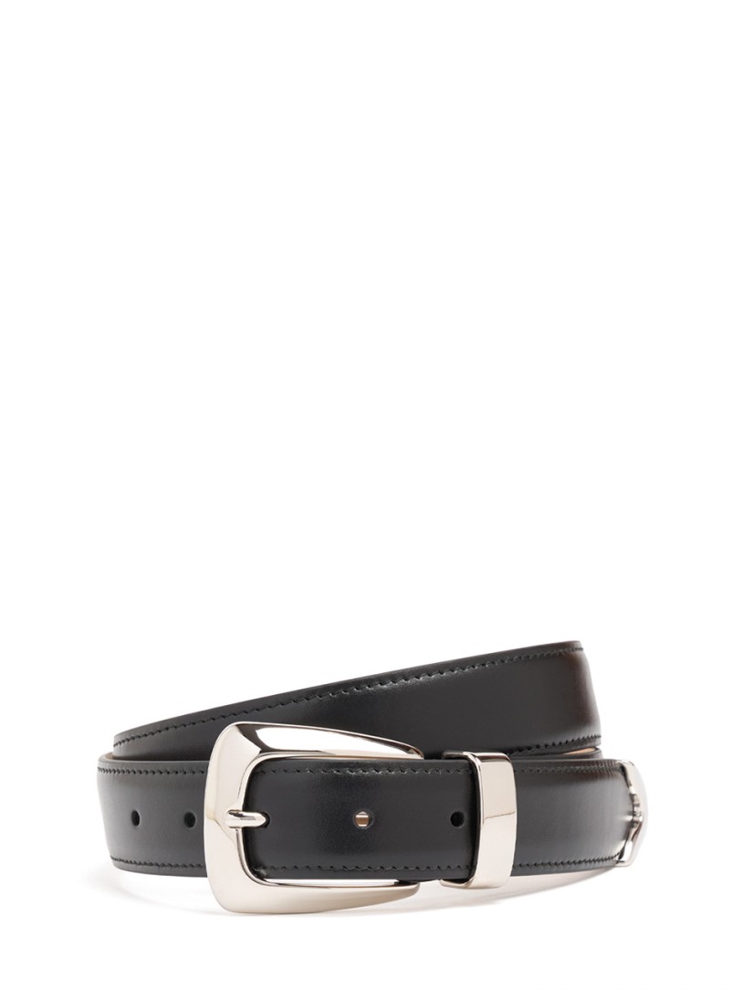 Khaite: 3cm Benny leather belt