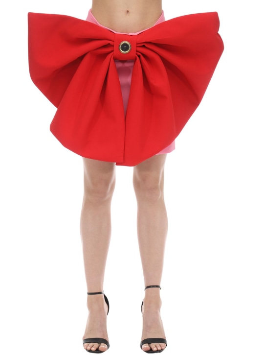 FAUSTO PUGLISI - MINIROCK AUS DRAPIERTEM SATIN