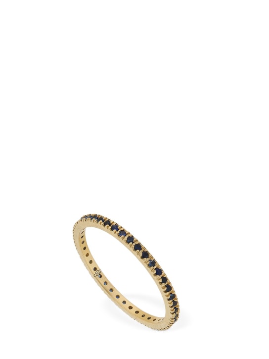 Vanzi - Annagreta thin 18kt gold & sapphire ring
