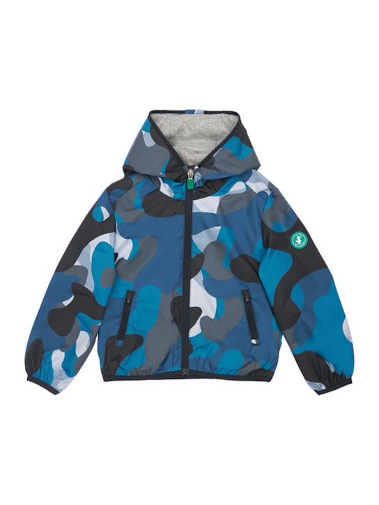 Save The Duck: CAMOUFLAGE PRINT RECYCLED NYLON JACKET