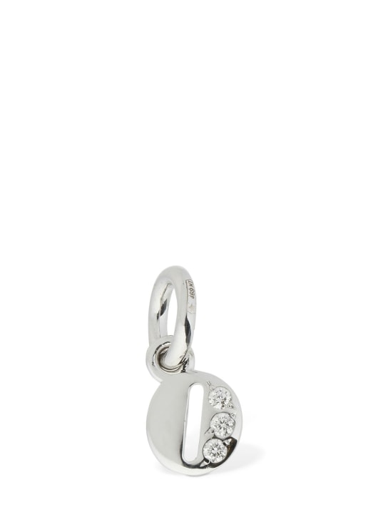 DoDo: 18KT White gold O charm w/ diamonds