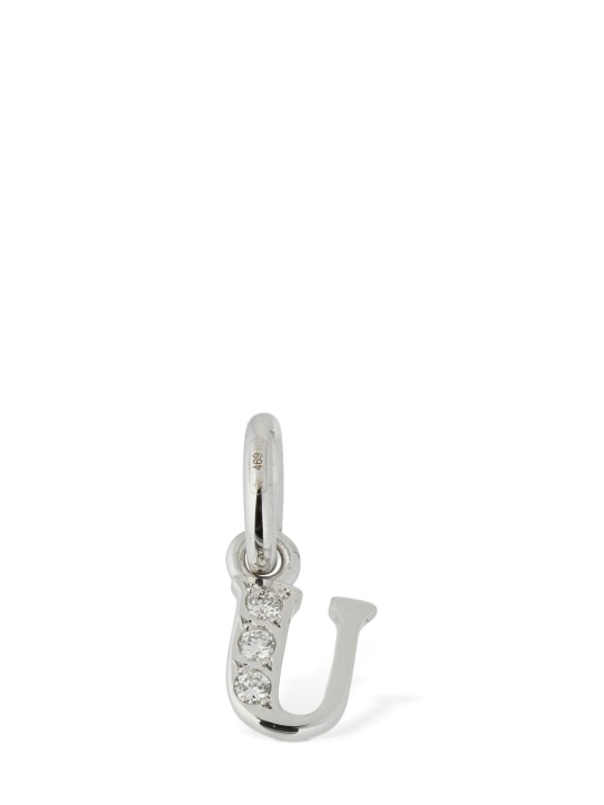 DoDo - 18KT White gold U charm w/ diamonds