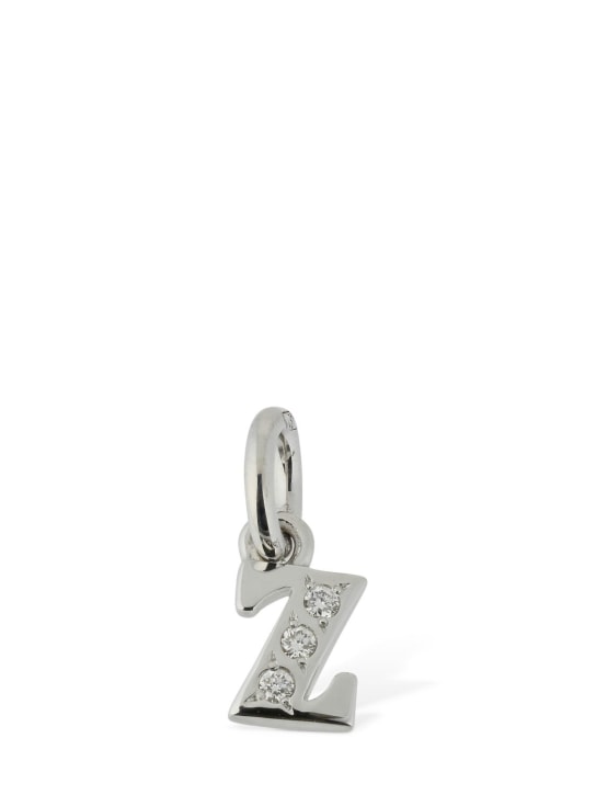 DoDo: 18KT White gold Z charm w/ diamonds