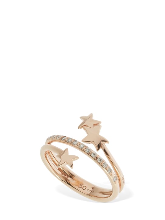 DoDo: Anello Stellina in oro 9kt con diamanti