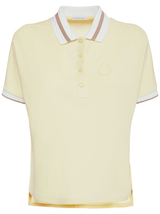 Moncler: Polohemd aus Baumwolljersey