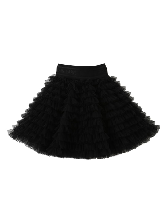 Balmain - Gonna in tulle con ruches