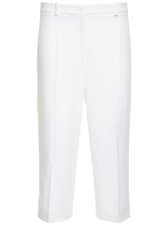 Michael Kors Collection - Pantaloni vita alta in crepe sablé