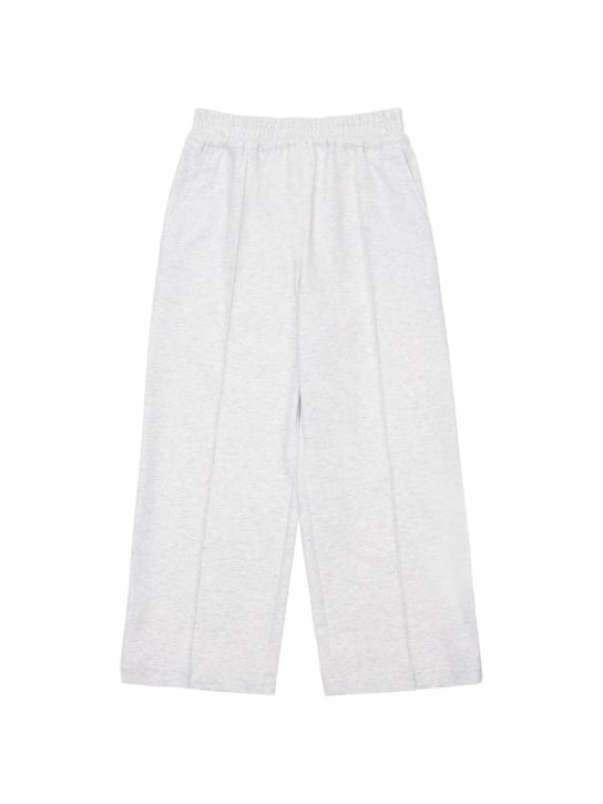Brunello Cucinelli: Wide leg cotton blend sweatpants