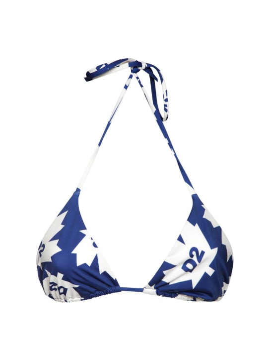 Dsquared2 - Leaf logo print bikini top