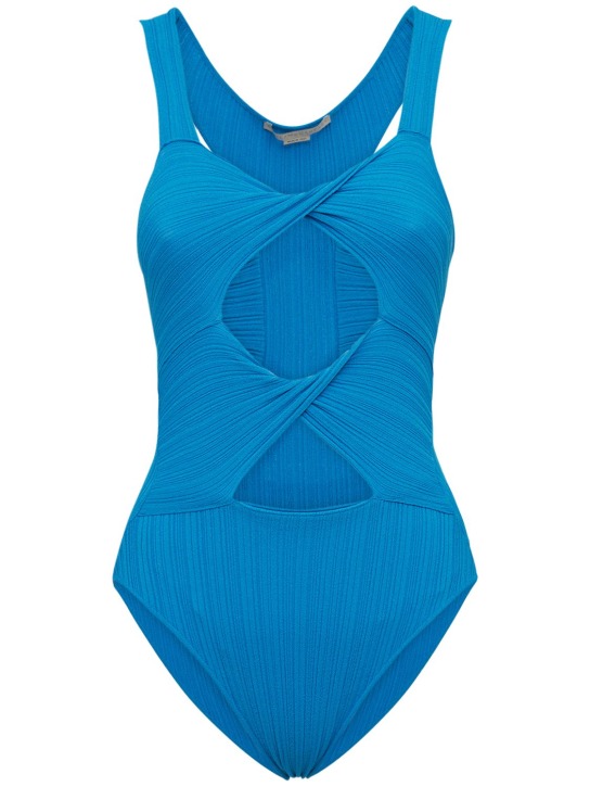Stella McCartney: Cutout viscose blend knit bodysuit
