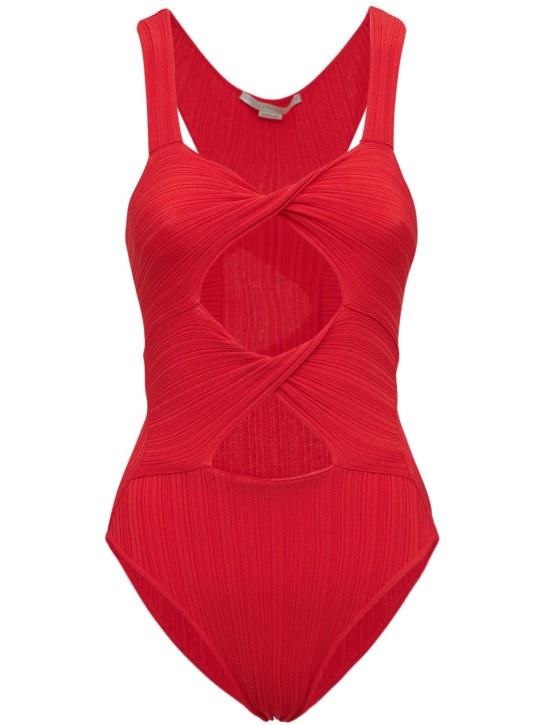 Stella McCartney - Cutout viscose blend knit bodysuit