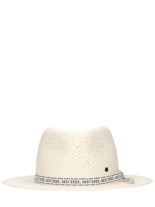 Maison Michel - Hut mit Logo und Stroheffekt „Andre“