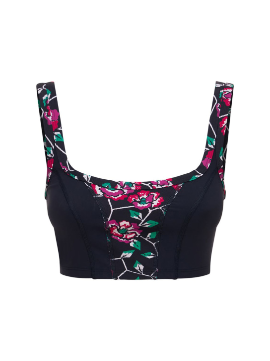 Marant Etoile: Techno-Sport-BH mit Druck „Taceya“