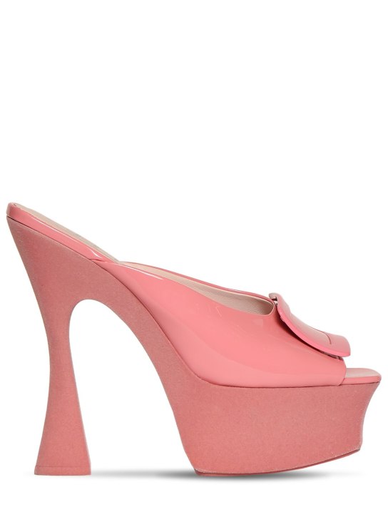 Roger Vivier - Sandali in vernice con platform 140mm