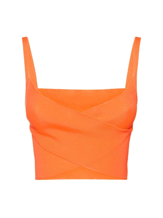 MSGM - Haut en maille technique stretch côtelée