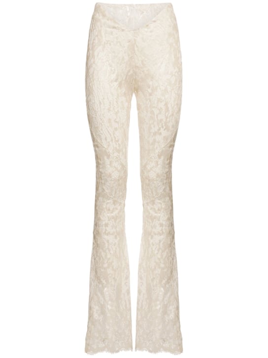 Dion Lee - Ausgestellte Hose aus Baumwollmischspitze