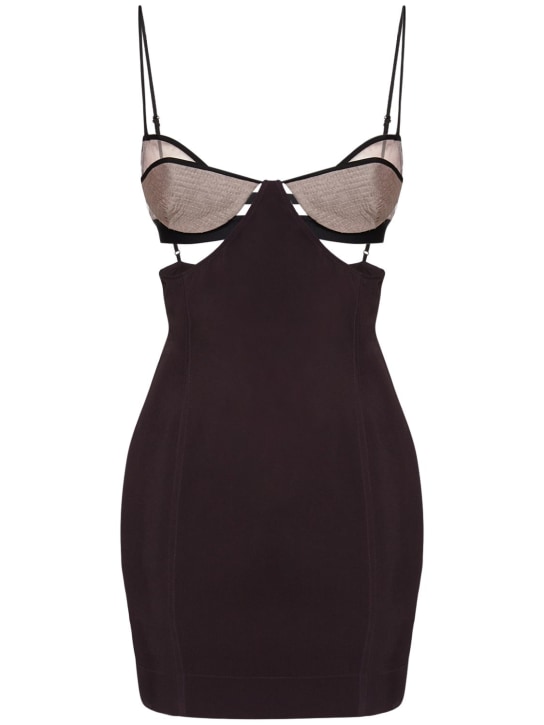 Nensi Dojaka - Viscose & silk double bra mini dress