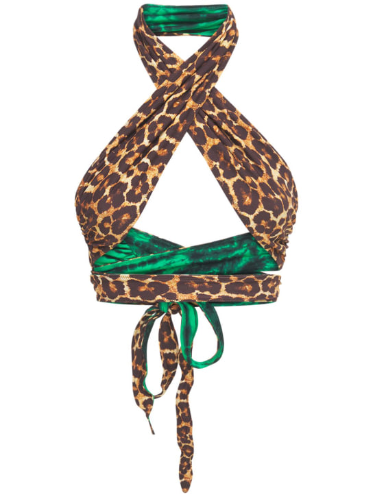 Tropic Of C - Bianca recycled tech printed bikini top