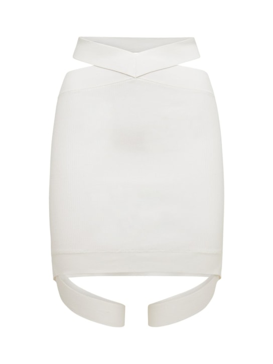 Dion Lee - LVR Exclusive knit rayon mini skirt