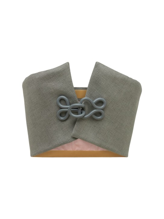 Del Core - Bustier-Oberteil aus Leinensablé