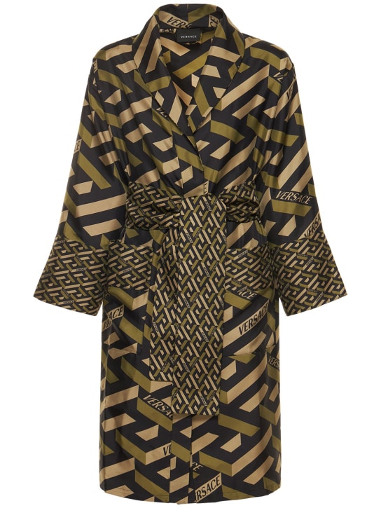 Versace - Peignoir à motif monogramme
