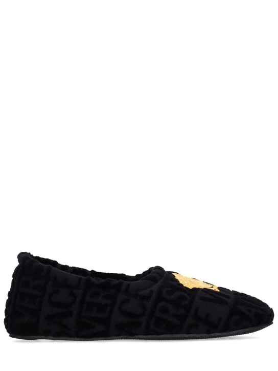 Versace - Pantoufles en coton Medusa