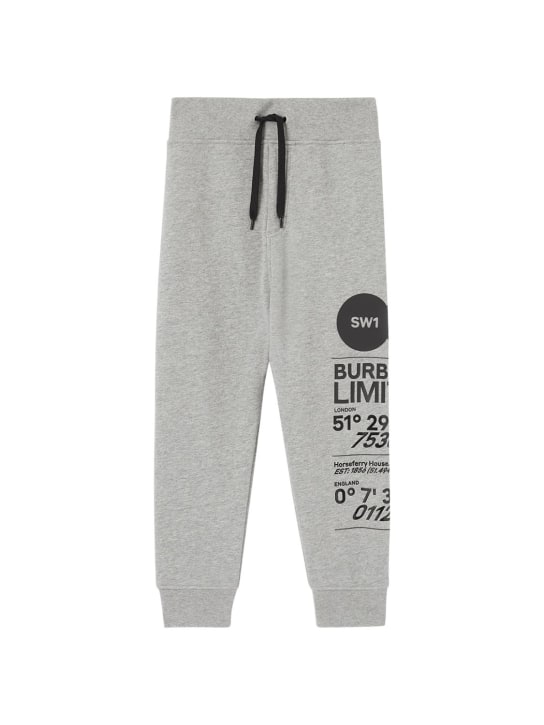 Burberry - Jogging en coton imprimé