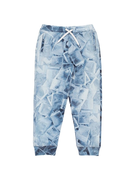 Emporio Armani - Printed cotton sweatpants