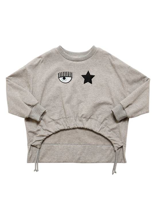 Chiara Ferragni - Eyestar embroidery cotton sweatshirt