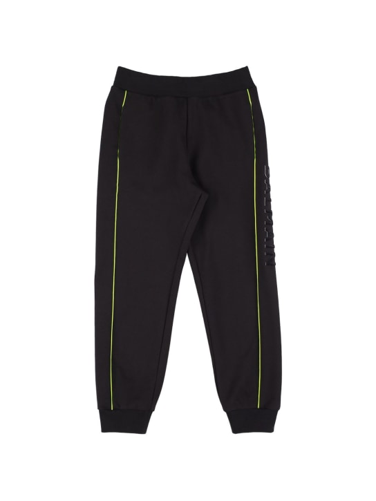 Balmain: Cotton sweatpants w/ logo side bands