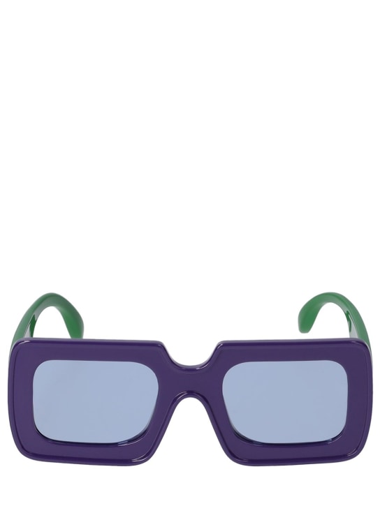 Logo print recycled poly sunglasses