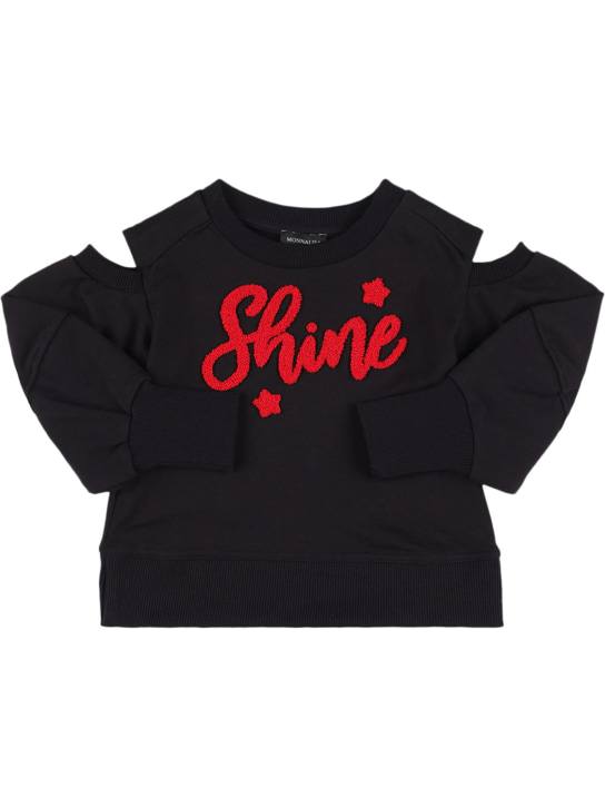 Monnalisa: Cotton sweatshirt w/ patch
