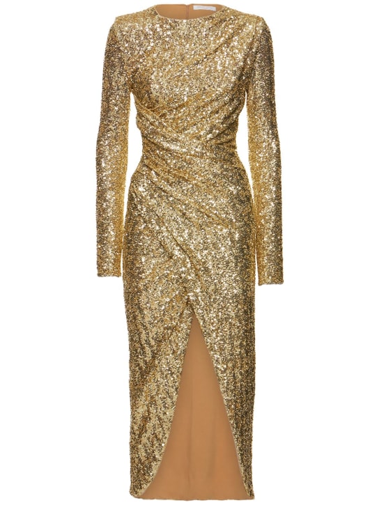 Michael Kors Collection - MIDIKLEID MIT PAILLETTEN