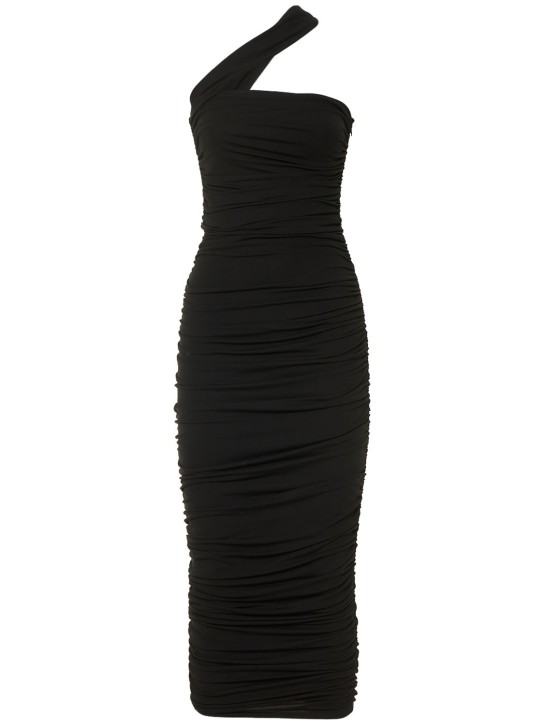 Michael Kors Collection: Vestido midi de viscosa fruncida