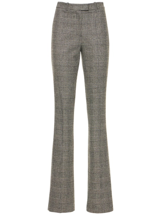 Michael Kors Collection: Yasmeen wool glenplaid flannel trousers