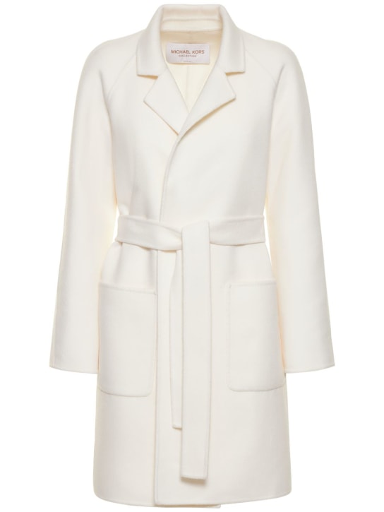 Michael Kors Collection - Mantel aus Wollmischung mit Gürtel