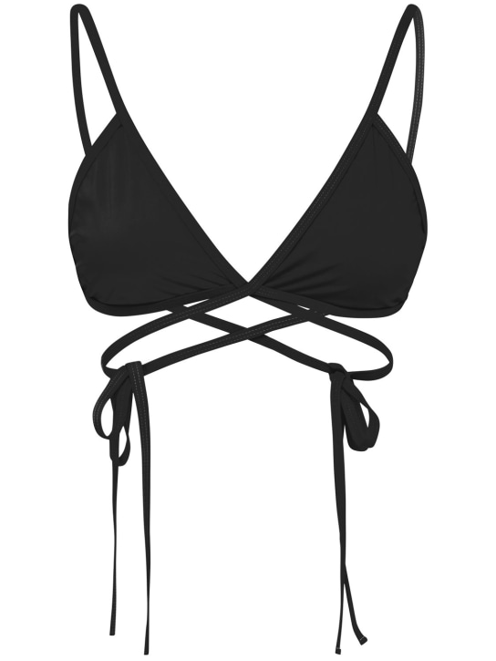 Christopher Esber: Top de bikini envolvente de Lycra