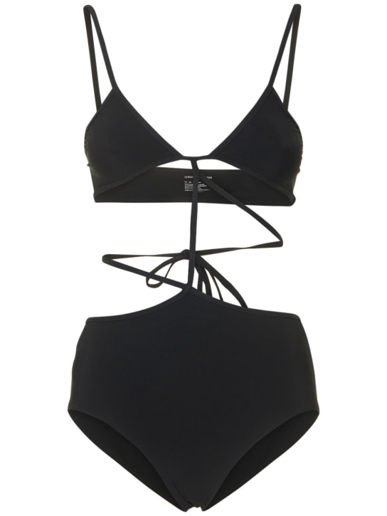 Christopher Esber - Bandeau tie one piece swimsuit