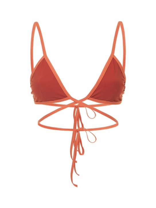 Christopher Esber - Wrapped tie Lycra bikini top