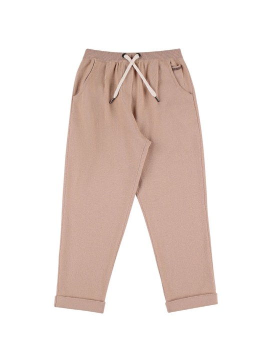 Brunello Cucinelli: Pantaloni in maglia di misto cashmere