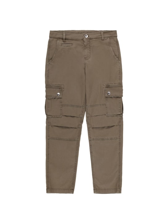 Brunello Cucinelli - Stretch cotton gabardine cargo pants