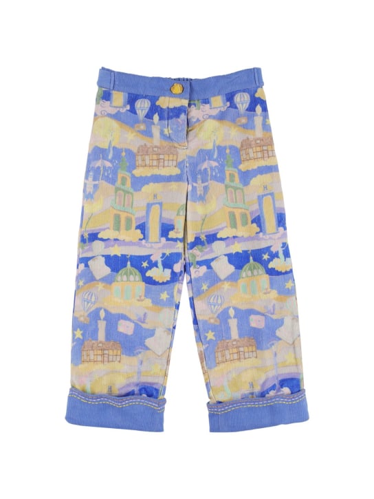 HELMSTEDT - Wide leg printed cotton pants
