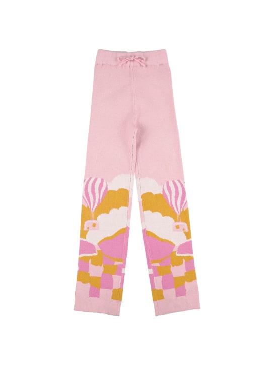 HELMSTEDT - Wide leg jacquard knit pants