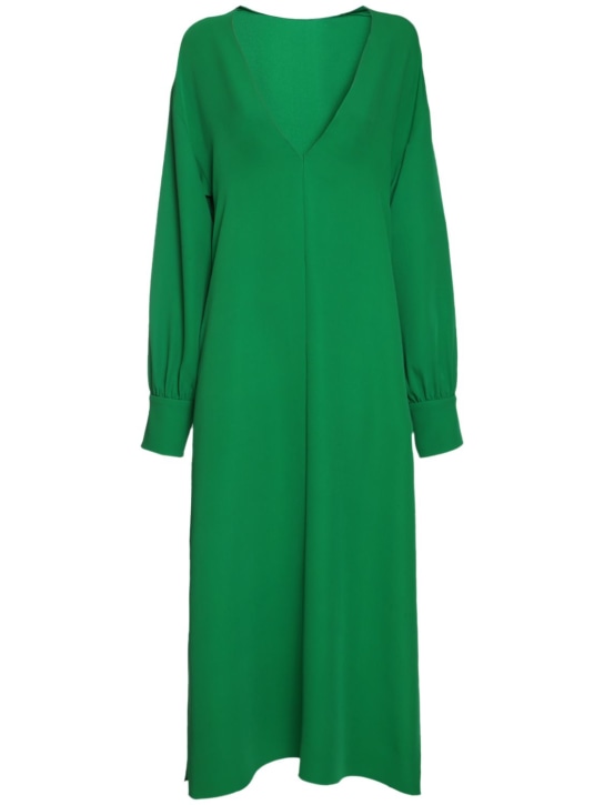 Valentino - Silk crêpe couture midi caftan dress