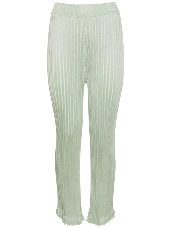 Jil Sander - Pantalon en jersey de viscose à plis