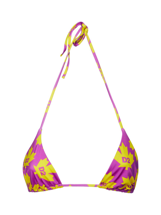 Dsquared2: Top bikini a triangolo con logo
