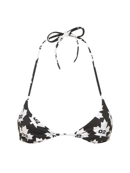 Dsquared2 - Maple logo triangle bikini top