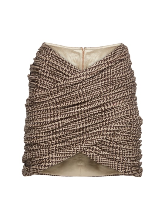 Giuseppe Di Morabito - Jupe crayon en laine prince-de-galles