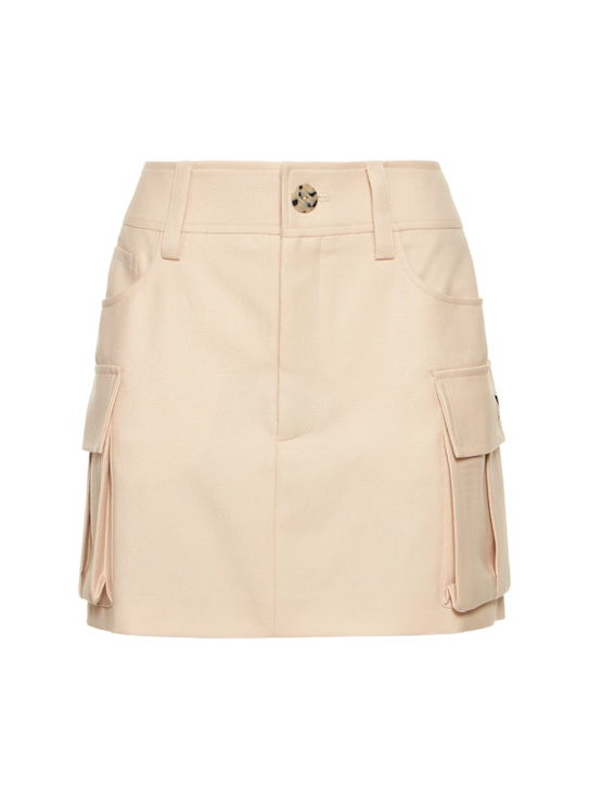 Lightweight wool mini skirt