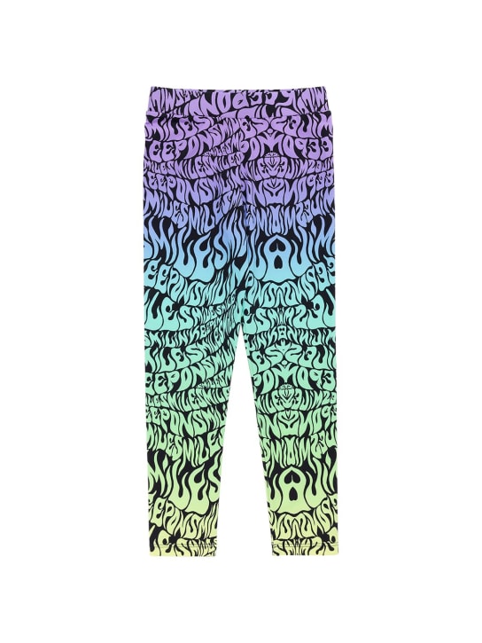 Stella McCartney Kids: Leggings aus recyceltem Technostoff mit Logo